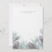 Snow Pine & Leaf Happy Holidays (Rückseite)