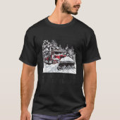 Snow Plow Superpower Snow Plowing Truck Driver T-Shirt (Vorderseite)