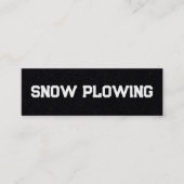 Snow Plower QR Mini Visitenkarte (Vorderseite)