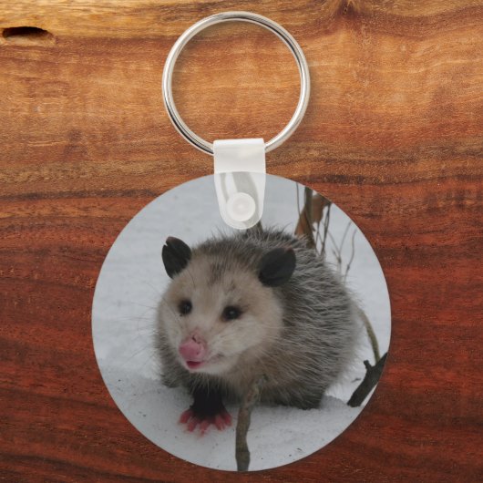 Snow Possum Schlüsselanhänger (Vorderseite)