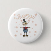 Snow Primsical Snowman Button (Vorderseite)