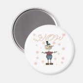 Snow Primsical Snowman Magnet (Vorderseite/Rückseite)