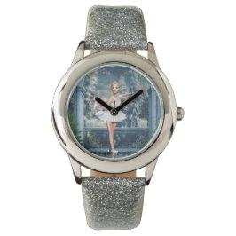Snow Princess Ballerina Glitzer Wrist Watch Armbanduhr