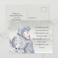 Snow Princess Bear Bleak Midwinter Texte Holiday