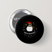 Snow Problemo Funny Christmas Snowman Button (Vorne & Hinten)