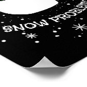 Snow Problemo Funny Christmas Snowman  Poster (Ecke)