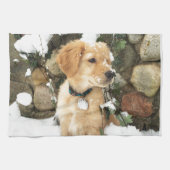 Snow Puppy Geschirrtuch (Horizontal)