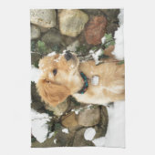 Snow Puppy Geschirrtuch (Vertikal)