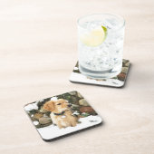 Snow Puppy Getränkeuntersetzer (Rechte Seite)