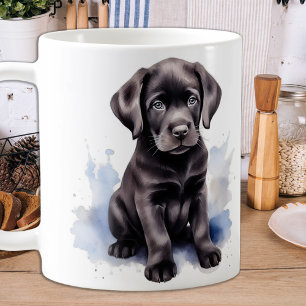 Snow Puppy - Labrador Puppy - Black Labrador Kaffeetasse