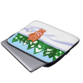 Snow Puppy Laptopschutzhülle (Vorne Knopf)