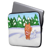 Snow Puppy Laptopschutzhülle (Vorderseite Links)