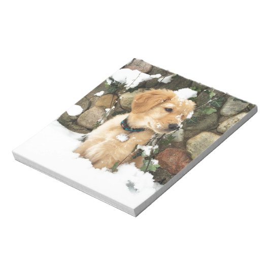 Snow Puppy Notizblock (Rotiert)