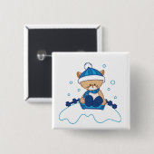 Snow Puppy Winterland Button (Vorne & Hinten)