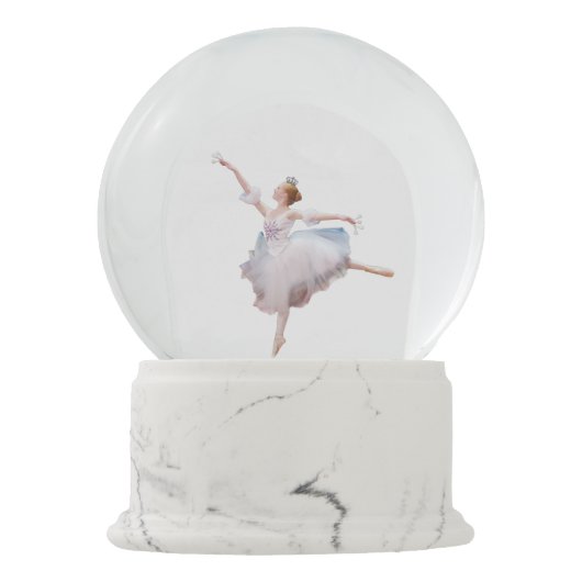 Snow Queen Ballerina Schneekugel (Rückseite)