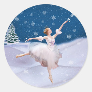 Snow Queen Ballerina Stickers