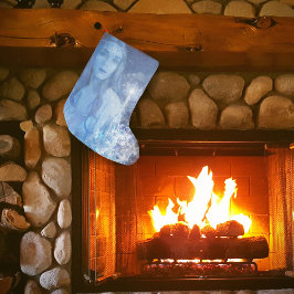 Snow Queen Christmas Fantasy Artwork Kleiner Weihnachtsstrumpf