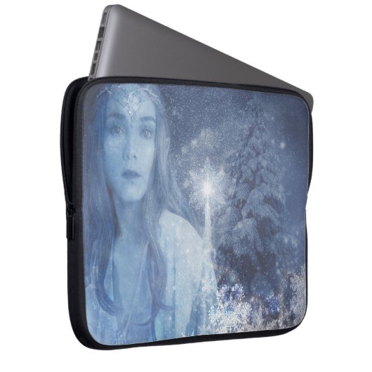 Snow Queen Christmas Fantasy Artwork Laptopschutzhülle (Vorne Rechts)