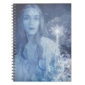 Snow Queen Christmas Fantasy Artwork Notizblock (Vorderseite)