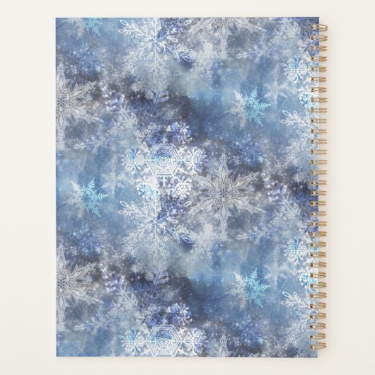 Snow Queen Christmas Fantasy Artwork Planer (Rückseite)