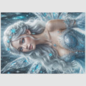 Snow Queen Fairy | Winter Ice Goddess Christmas Seidenpapier (Vorderseite)