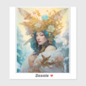 Snow Queen Fantasy Art Aufkleber (Blatt)
