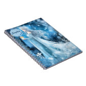 Snow Queen Fantasy Art - Mystische Wintergöttin Notizblock (Rechte Seite)
