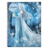 Snow Queen Fantasy Art - Mystische Wintergöttin Notizblock (Vorderseite)