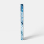 Snow Queen Fantasy Art - Mystische Wintergöttin Samsung Galaxy Hülle (Linke Seite)