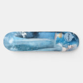 Snow Queen Fantasy Art - Mystische Wintergöttin Skateboard (Horizontal)