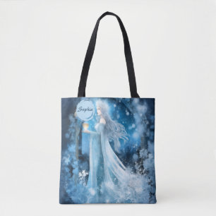 Snow Queen Fantasy Art - Mystische Wintergöttin Tasche