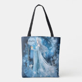 Snow Queen Fantasy Art - Mystische Wintergöttin Tasche (Rückseite)