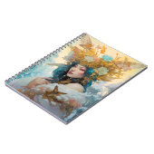 Snow Queen Fantasy Art Notizblock (Linke Seite)