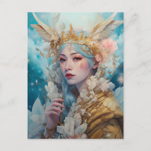 Snow Queen Fantasy Art Postkarte