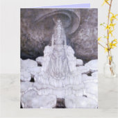 Snow Queen Fine Art Grußkarte Karte (Gelbe Blume)