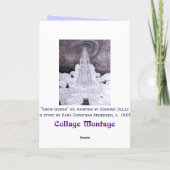 Snow Queen Fine Art Grußkarte Karte (Rückseite)