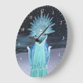 Snow Queen Große Wanduhr (Winkel)