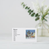 Snow Queen Ice Princess Visitenkarte (Stehend Vorderseite)