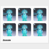 Snow Queen Quadratischer Aufkleber (Blatt)