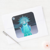 Snow Queen Quadratischer Aufkleber (Umschlag)