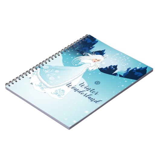 Snow Queen Winter Wonderland Journal Notizblock (Linke Seite)