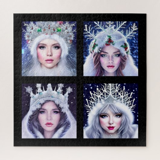Snow Queens Winter Wonderland Puzzle (Vertikal)