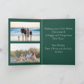 Snow Quintet Foto Weihnachtsfalten Karte (Innenseite)