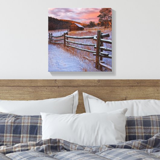 Snow Ranch Leinwanddruck (Insitu (Schlafzimmer))