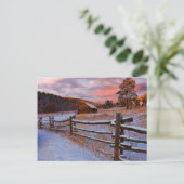 Snow Ranch Postkarte (Stehend Vorderseite)
