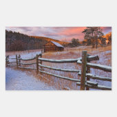 Snow Ranch Rechteckiger Aufkleber (Vorderseite)