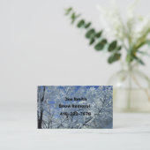 Snow Removal Business Card Visitenkarte (Stehend Vorderseite)