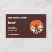 Snow Removal Company Visitenkarte (Vorderseite)