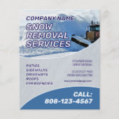 Snow removal service flyer (Vorne)