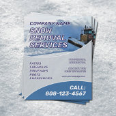 Snow removal service flyer